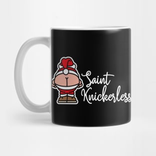 Knickerless funny mooning Santa Claus Christmas puns Mug